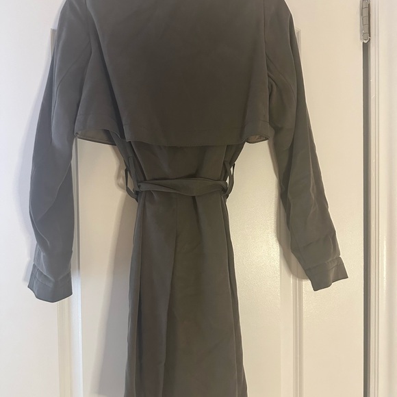 Club Monaco Khaki Trench Coat, Size XS, Brand New Without Tags - Picture 4 of 6